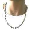 Stainless Steel Necklace and Bracelet, Polished, Steel Finish, 06.363.0013