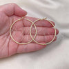 Oro Laminado Large Hoop, Gold Filled Style Diamond Cutting Finish, Golden Finish, 02.93.0012.50