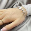 Sterling Silver Fancy Bracelet, Expandable Bead Design, Polished, Silver Finish, 03.399.0003.07