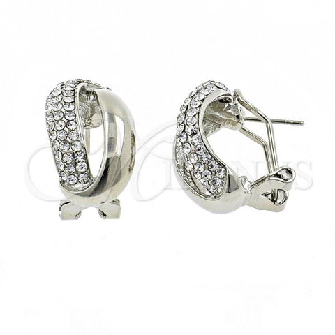 Rhodium Plated Stud Earring, with White Crystal, Polished, Rhodium Finish, 02.59.0077.1 *PROMO*