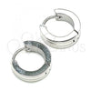 Stainless Steel Huggie Hoop, Polished, Steel Finish, 02.384.0020.12
