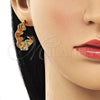 Oro Laminado Stud Earring, Gold Filled Style Polished, Golden Finish, 02.195.0240
