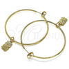 Oro Laminado Medium Hoop, Gold Filled Style Owl Design, Polished, Golden Finish, 02.63.2738.50