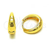 Oro Laminado Huggie Hoop, Gold Filled Style Polished, Golden Finish, 02.195.0190.16