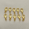 Oro Laminado Lock, Gold Filled Style Polished, Golden Finish, 12.33.0001