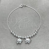 Sterling Silver Charm Bracelet, Elephant Design, Polished, Silver Finish, 03.409.0002.07
