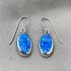 Sterling Silver Dangle Earring, with Bermuda Blue Opal, Polished, Silver Finish, 02.391.0001