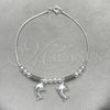 Sterling Silver Charm Bracelet, Dolphin Design, Polished, Silver Finish, 03.409.0003.07