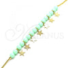 Oro Laminado Fancy Bracelet, Gold Filled Style Star Design, Polished, Golden Finish, 03.63.2097.07