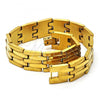 Stainless Steel Solid Bracelet, Polished, Golden Finish, 03.114.0218.1.08