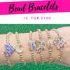 15 pulseras de cuentas ($6.67 cada una) por $100 en capas de oro