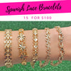 15 pulseras de encaje español ($6.67 cada una) por $100 Gold Layered