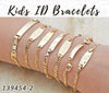 40 Kids ID Bracelets in Gold Layered ($2.50) ea