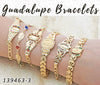 15 Brazaletes Guadalupe en Oro Laminado ($5.00) c/u