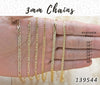 Cadenas en capas de oro surtido de 3 mm