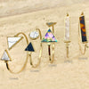 20pcs of Natural Stone Bangles in Gold Layered ($5.00) ea