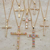 25 collares cruzados CZ ($ 4.00 cada uno) por $ 100 en capas de oro