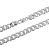 Sterling Silver Chain Curb Link Chain GD250 - Cadena Cubana - Wholesale