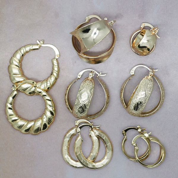 Kit de paquete de 40 aros ($2.50 c/u) Estilos mixtos surtidos
