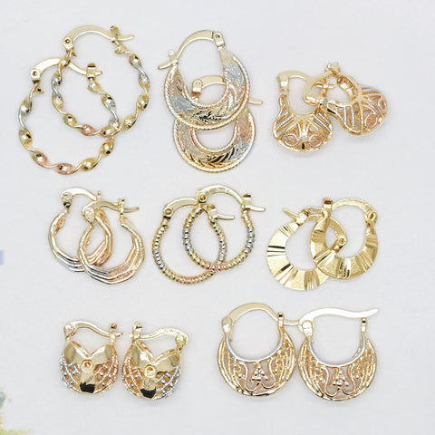 Paquete de 30 aros tricolores pequeños ($3.00 c/u) Estilos variados variados