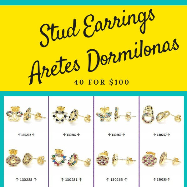 Kit de paquete de 40 tachuelas surtidas ($2.50 c/u) Estilos mixtos surtidos