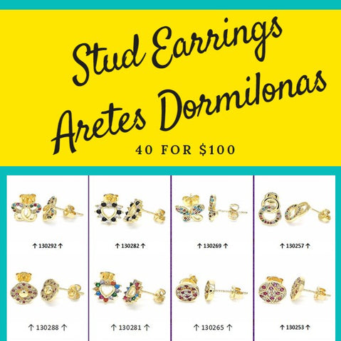 Kit de paquete de 40 tachuelas surtidas ($2.50 c/u) Estilos mixtos surtidos