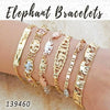 20 brazaletes de elefante en capas de oro ($5.00) c/u