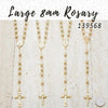 10 Large 8mm Rosaries in Gold Layered ($10.00) ea