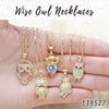 25 collares de búho sabio en capas de oro ($4.00) c/u