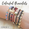 20 pulseras coloridas en capas de oro ($5.00) c/u