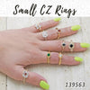20 Small Zirconia Rings in Gold Layered ($5.00) ea