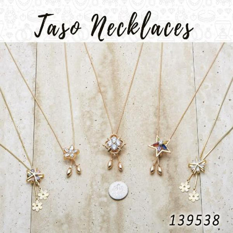 12 collares Taso en capas de oro ($8.33) c/u