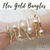 12 brazaletes Flex en capas de oro ($8.33) c/u