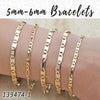 20 piezas de pulseras básicas de 5 mm y 6 mm en capas de oro ($5,00) c/u