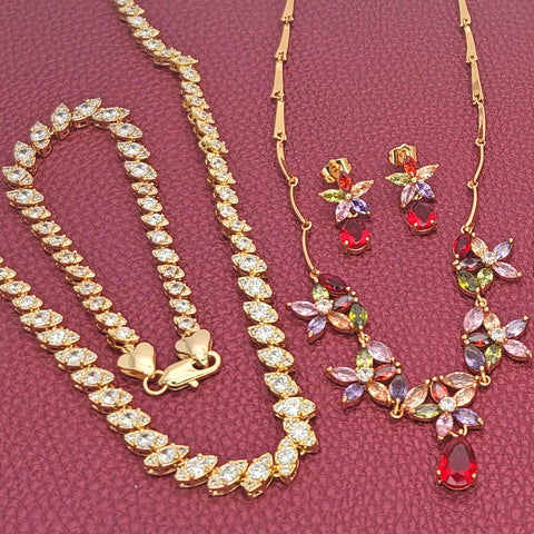 Zirconia Necklace Sets
