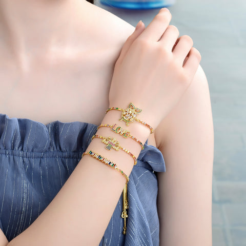 Oro Laminado Gold Filled Fancy Bracelets Wholesale