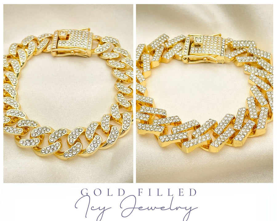 Gold Filled iced-out hip-hop jewelry wholesale