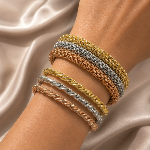 Gold Filled Trio Bangles