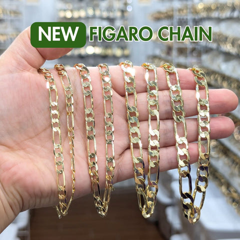 Figaro Link Chains - Gold Filled Style Wholesale