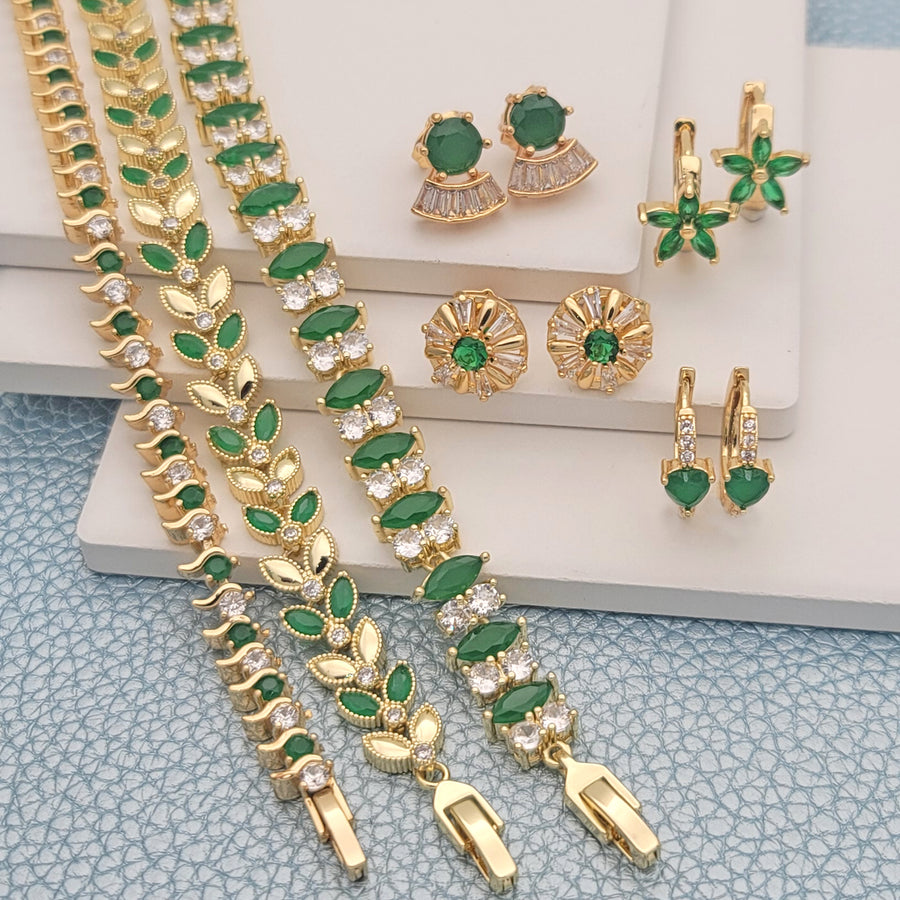 Gold Filled May emerald birthstone jewelry wholesale