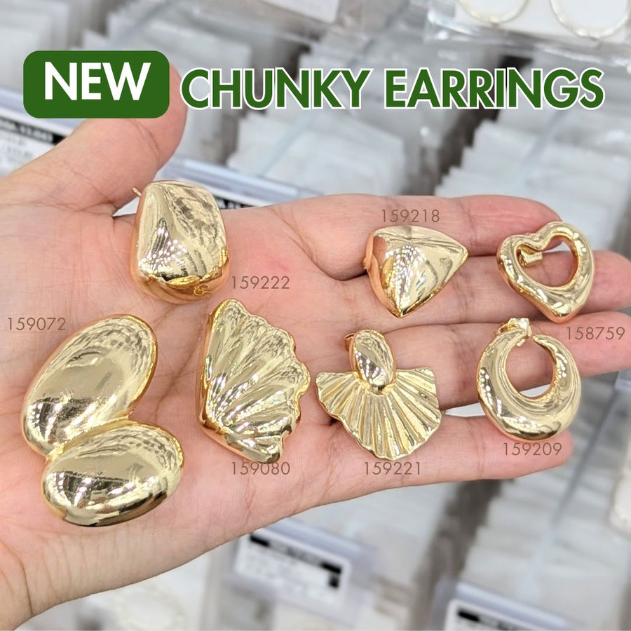Gold Filled chunky and teardrop earrings wholesale