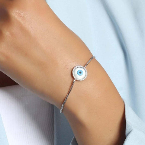 Evil Eye Silver Bracelets