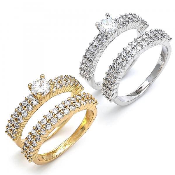 Wedding rings wholesale in gold-tone rhodium and steel