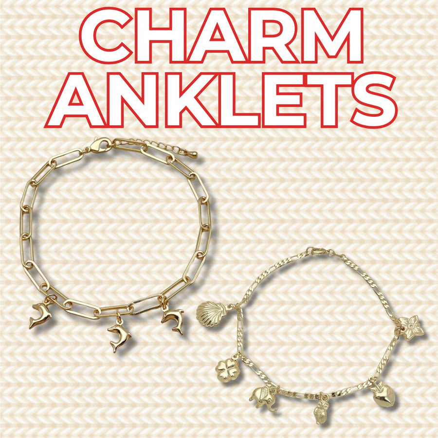 Gold Filled charm anklets wholesale