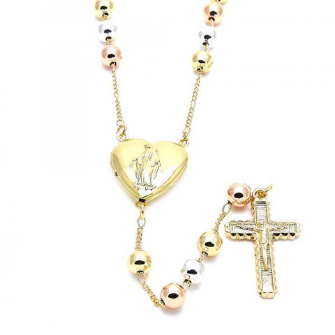GOLD FILLED STYLE LARGE ROSARIES WHOLESALE