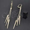 Oro Laminado Long Earring, Gold Filled Style Polished, Golden Finish, 5.070.002