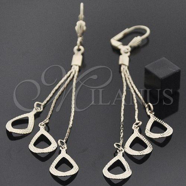Oro Laminado Long Earring, Gold Filled Style Polished, Golden Finish, 5.072.006
