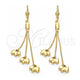 Oro Laminado Long Earring, Gold Filled Style Dog Design, Polished, Golden Finish, 5.076.003