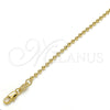 Oro Laminado Basic Necklace, Gold Filled Style Ball Design, Polished, Golden Finish, 04.65.0152.30 (02 MM Thickness, 30 Inches Length)