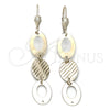 Oro Laminado Long Earring, Gold Filled Style Polished, Golden Finish, 5.082.011
